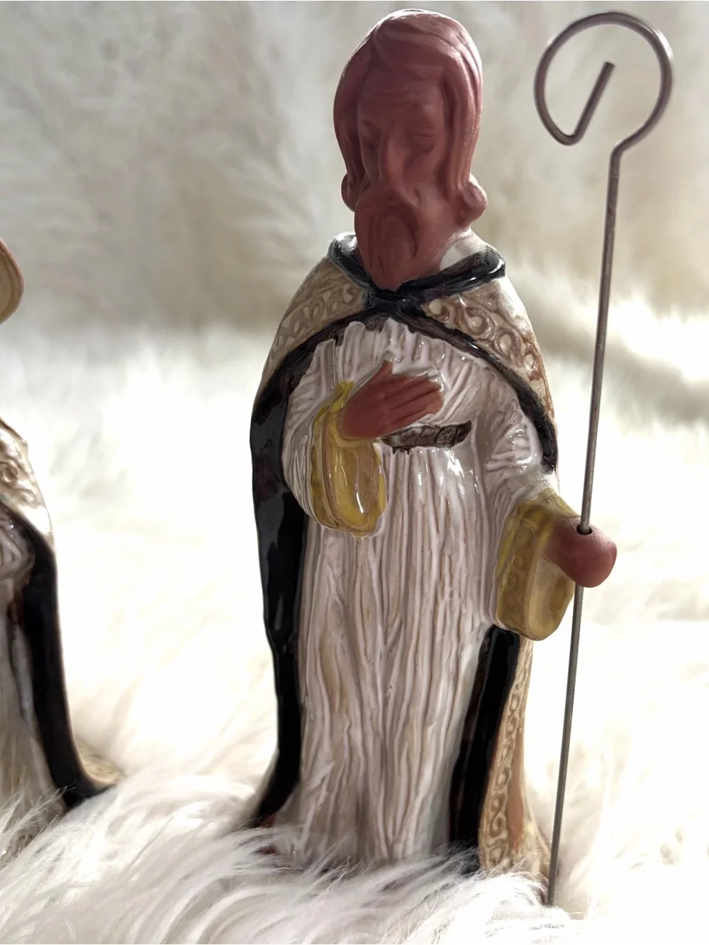 Vintage Noritake terracotta Ceramic Nativity Set